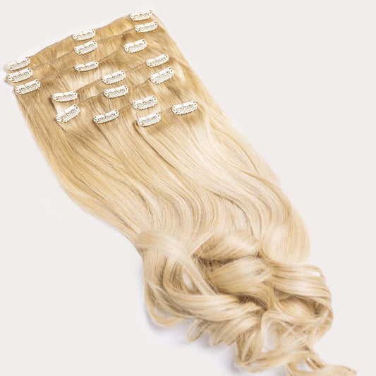 hellblonde Clip In Extensions