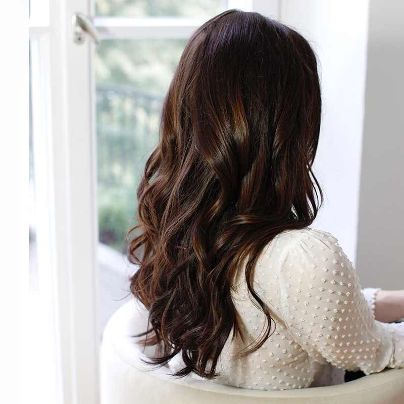 schwarzbraune Tape Extensions