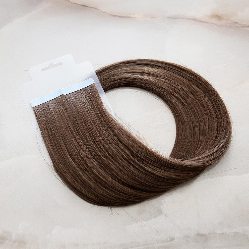 Tape extensions haselnussbraun