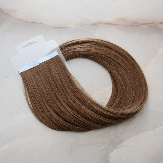 mittelbraune Tape Extensions