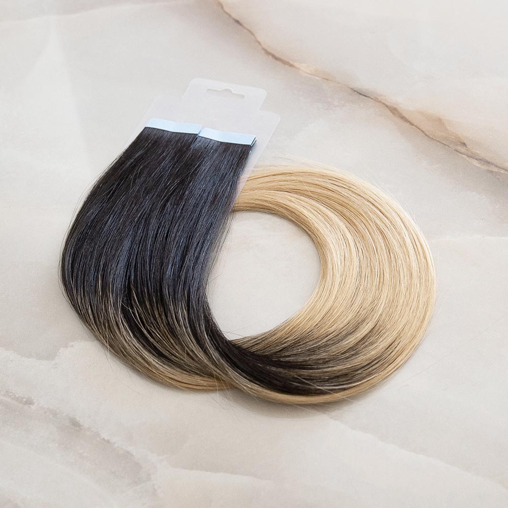 Ombre extensions dunkelbraun