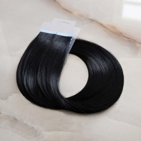 Tape Extensions schwarz 60cm 50cm 40cm